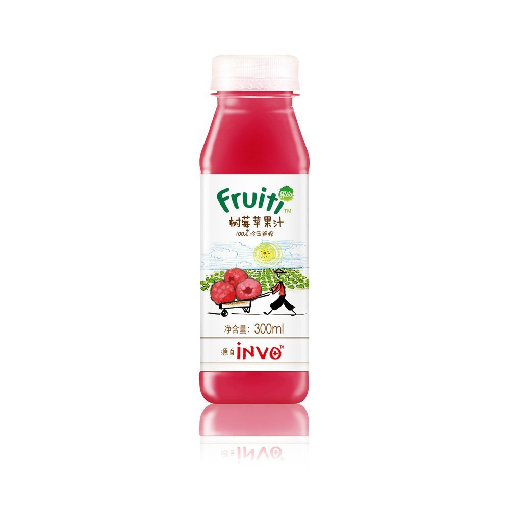 果的Fruiti 100%冷压鲜榨树莓苹果汁 300ml